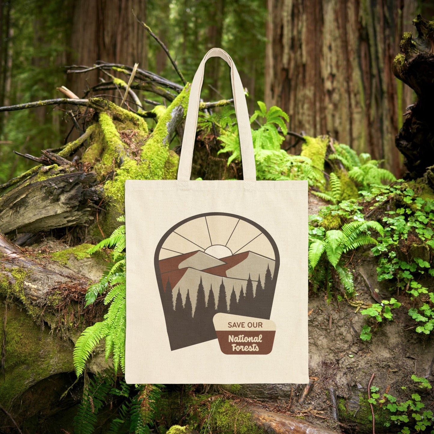 Save Our National Forests - Cotton Canvas Tote Bag