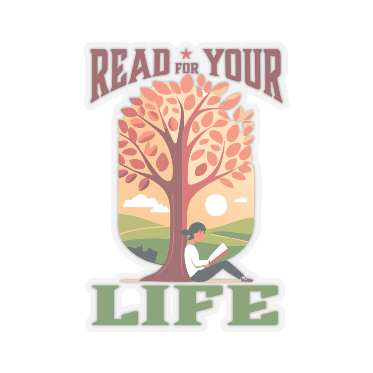 Read For Your Life - Kiss-Cut Stickers