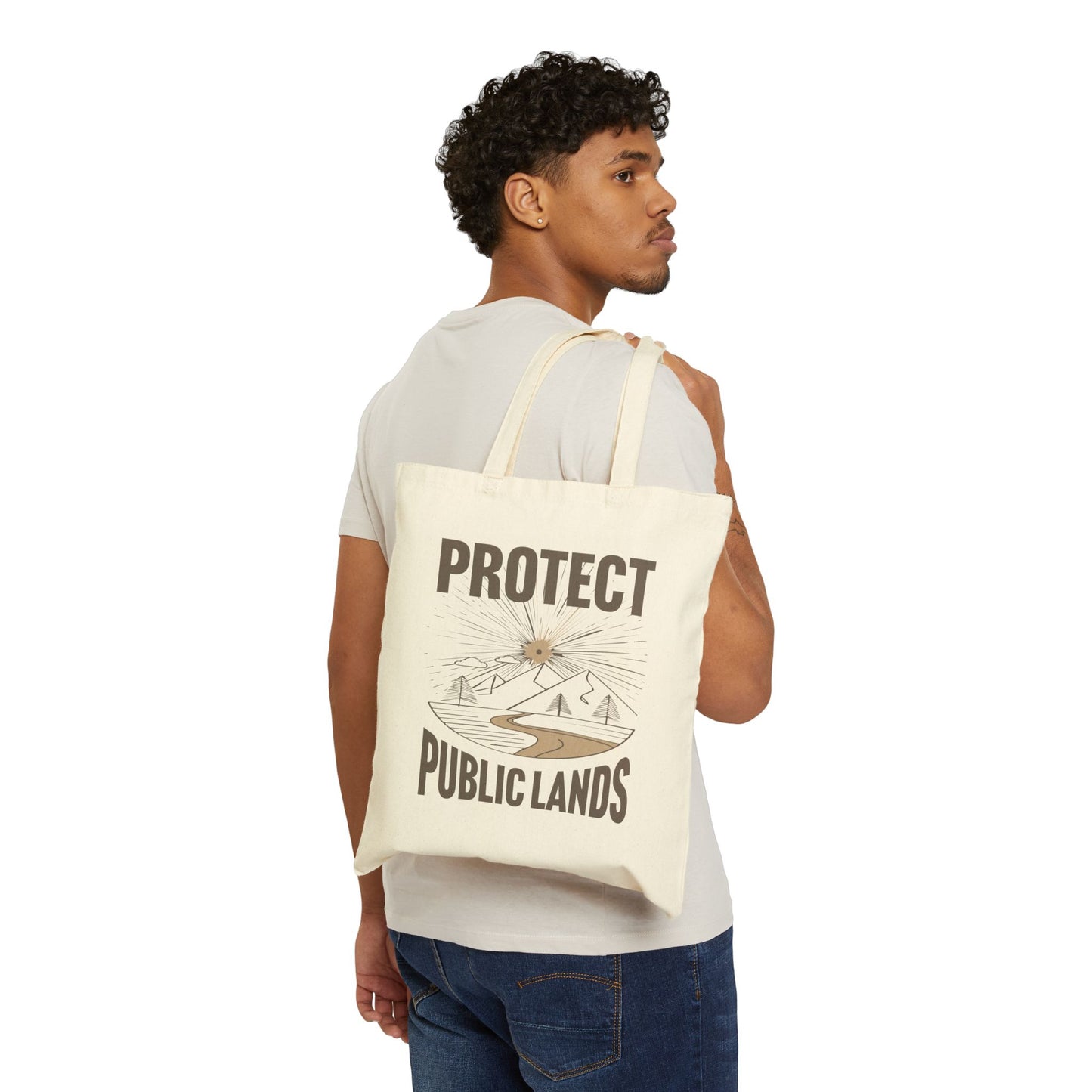 Protect Public Lands - Cotton Canvas Tote Bag