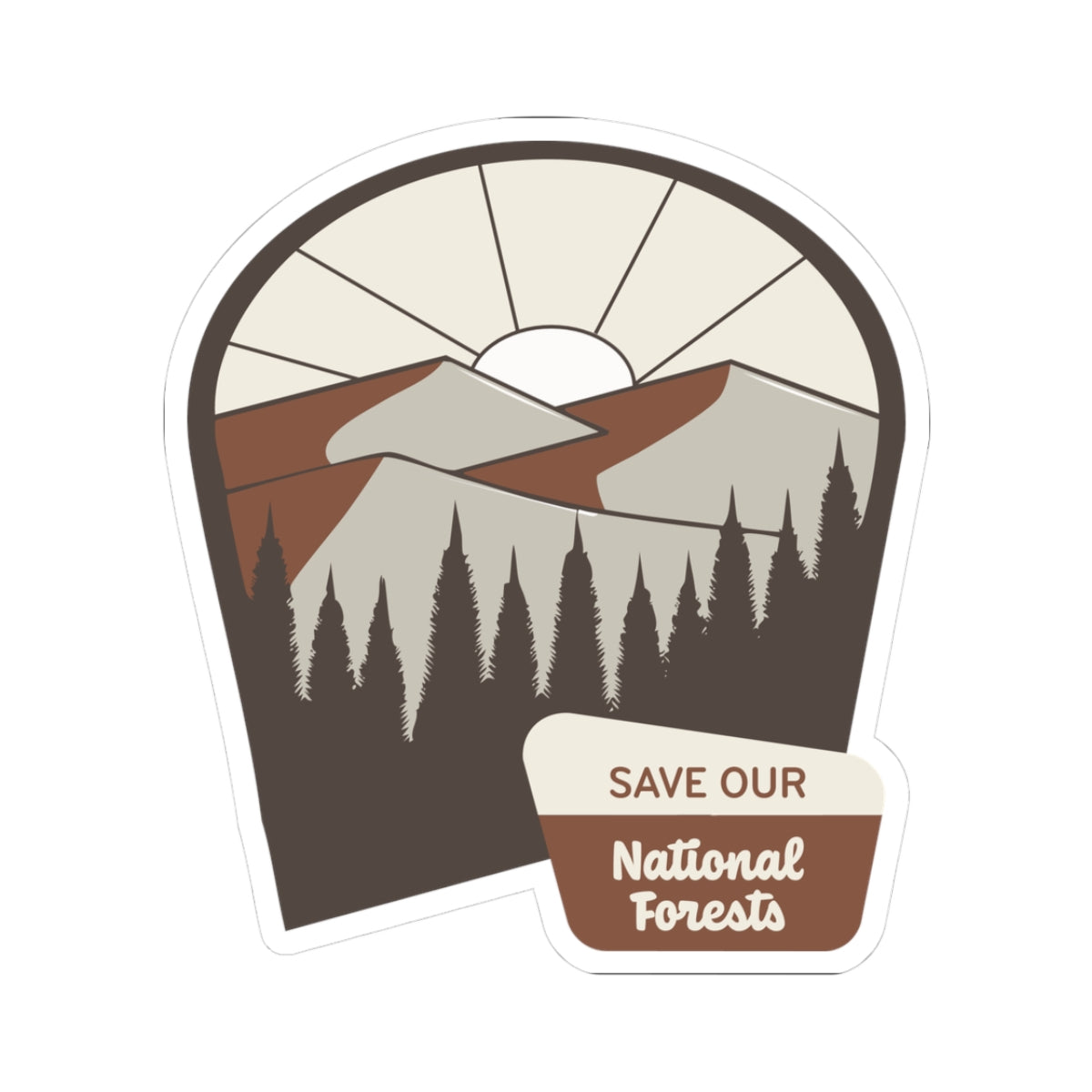 Save Our National Forests - Kiss-Cut Stickers