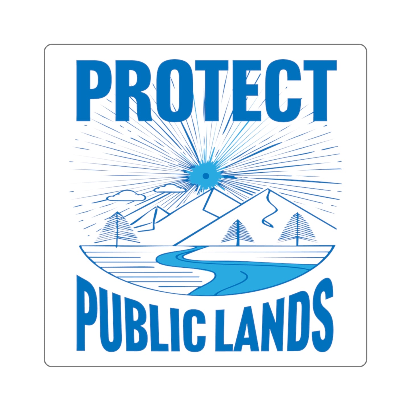 Protect Public Lands - Square Stickers