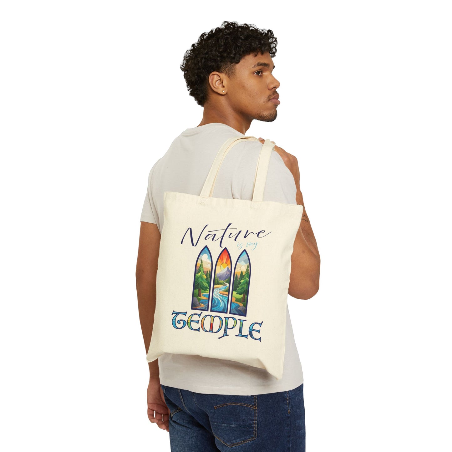 Nature is my Temple - Cotton Canvas Tote Bag