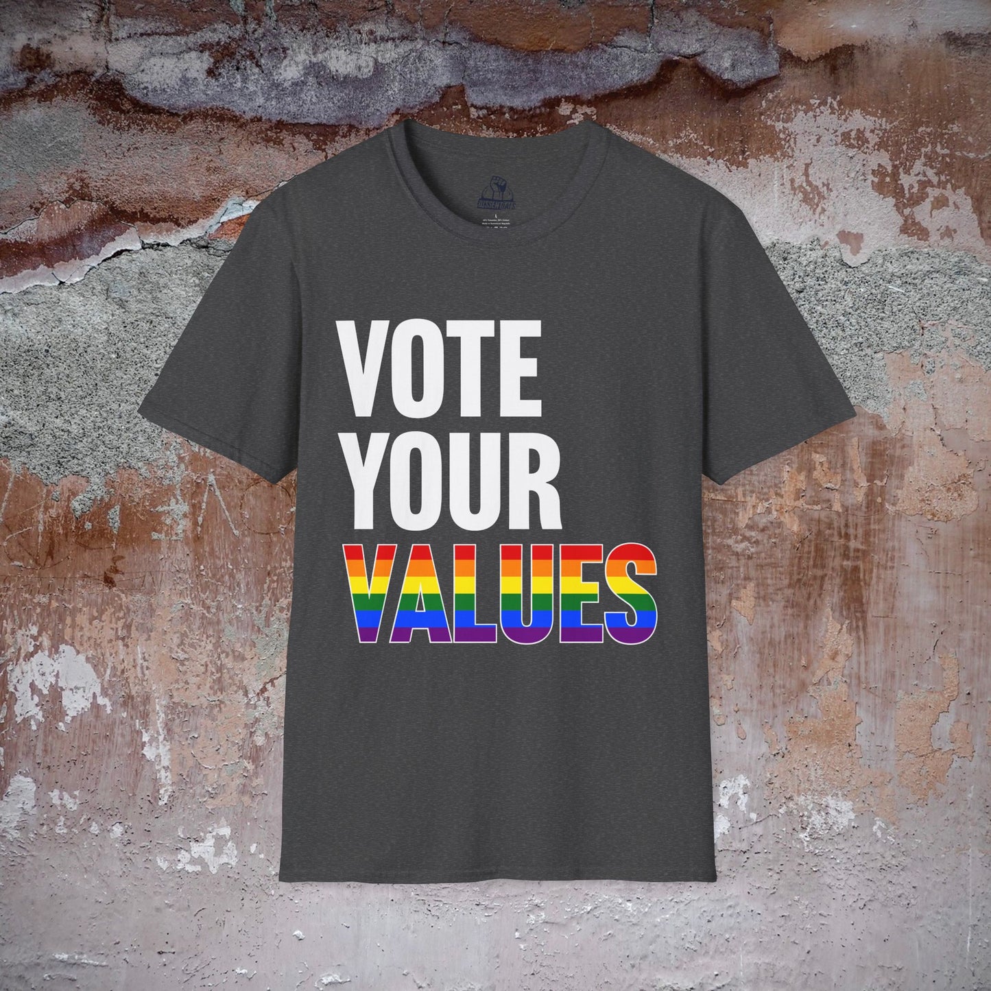 Vote Your Values - Unisex Softstyle Tee