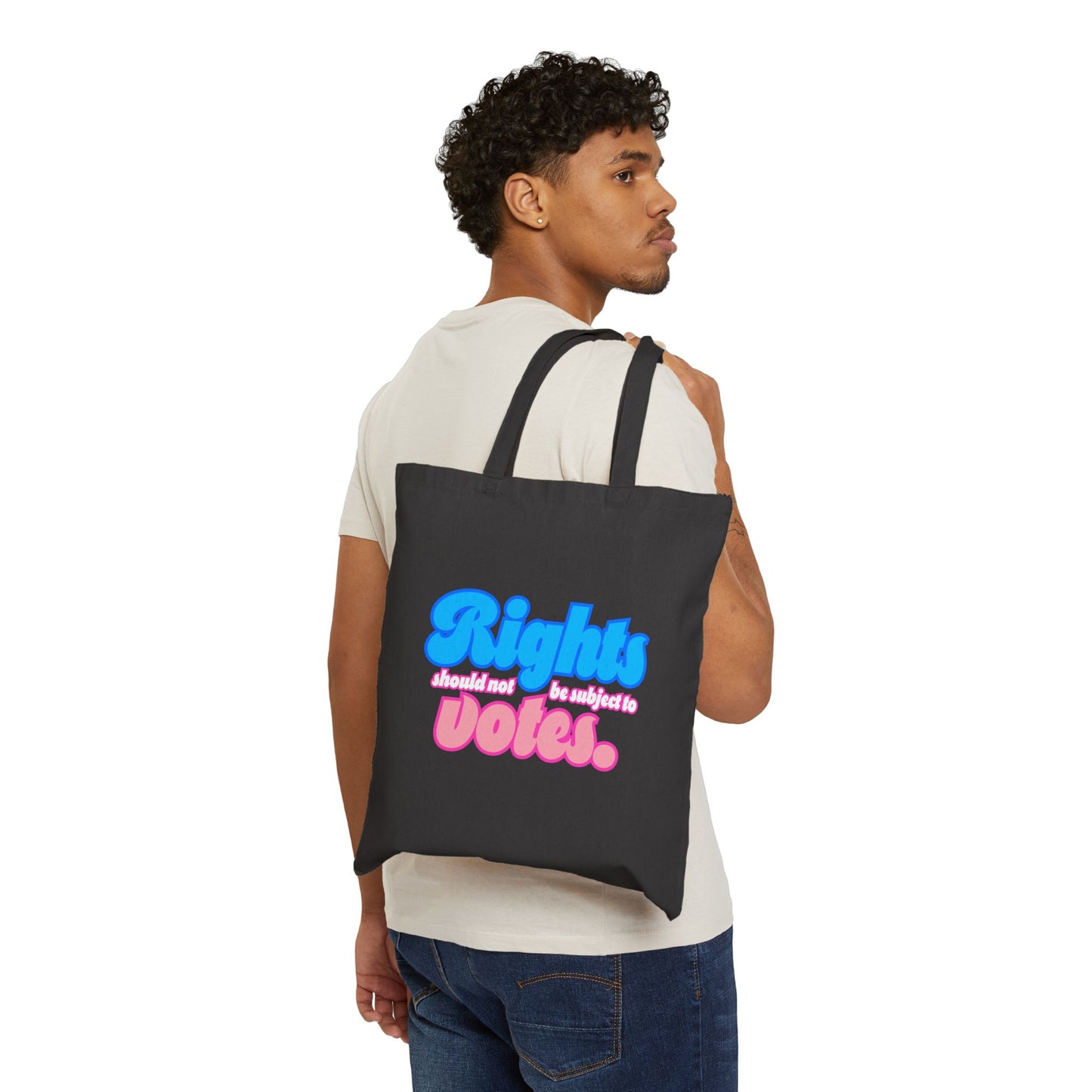 Rights Not Votes - Cotton Canvas Tote Bag