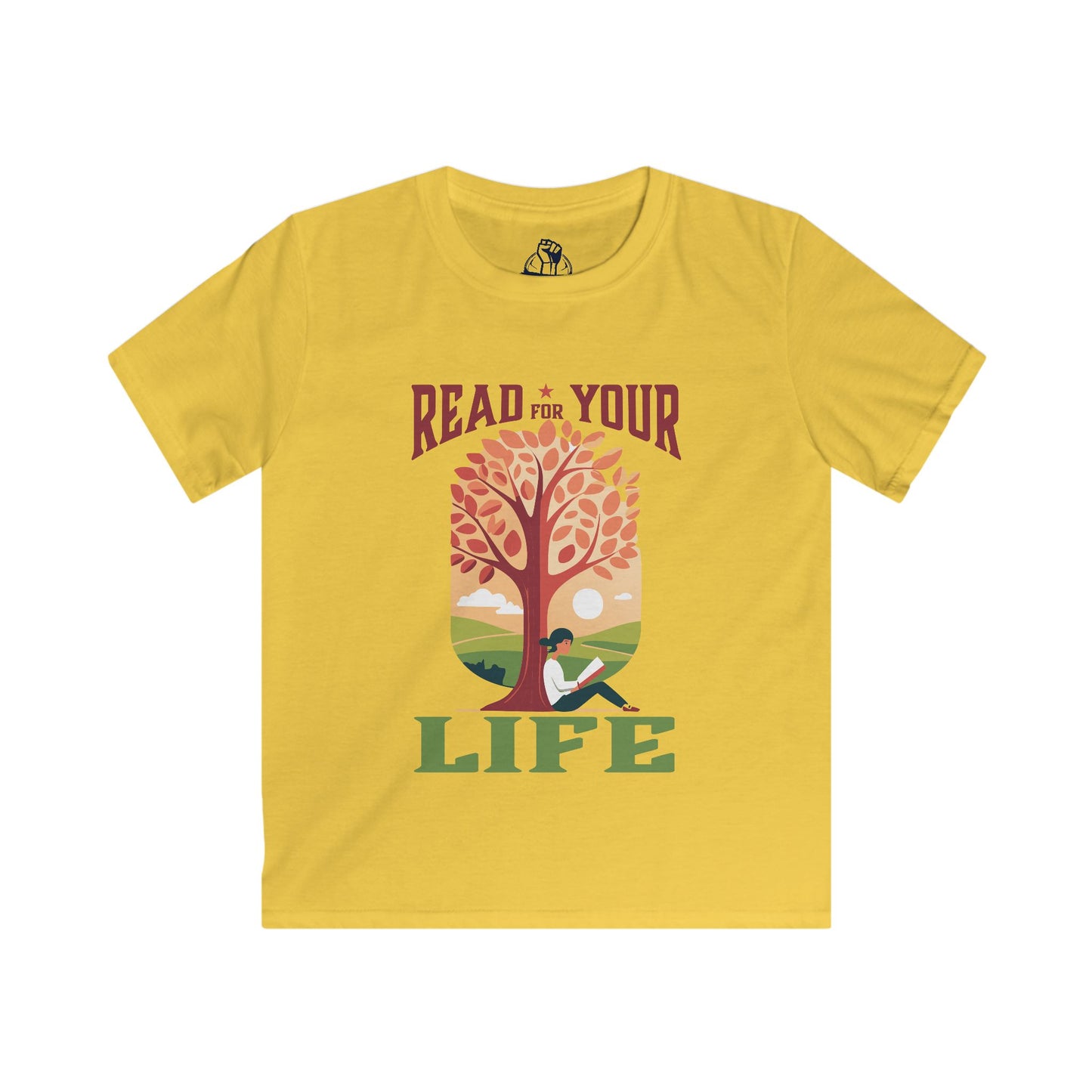 Read For Your Life - Kids Softstyle Tee