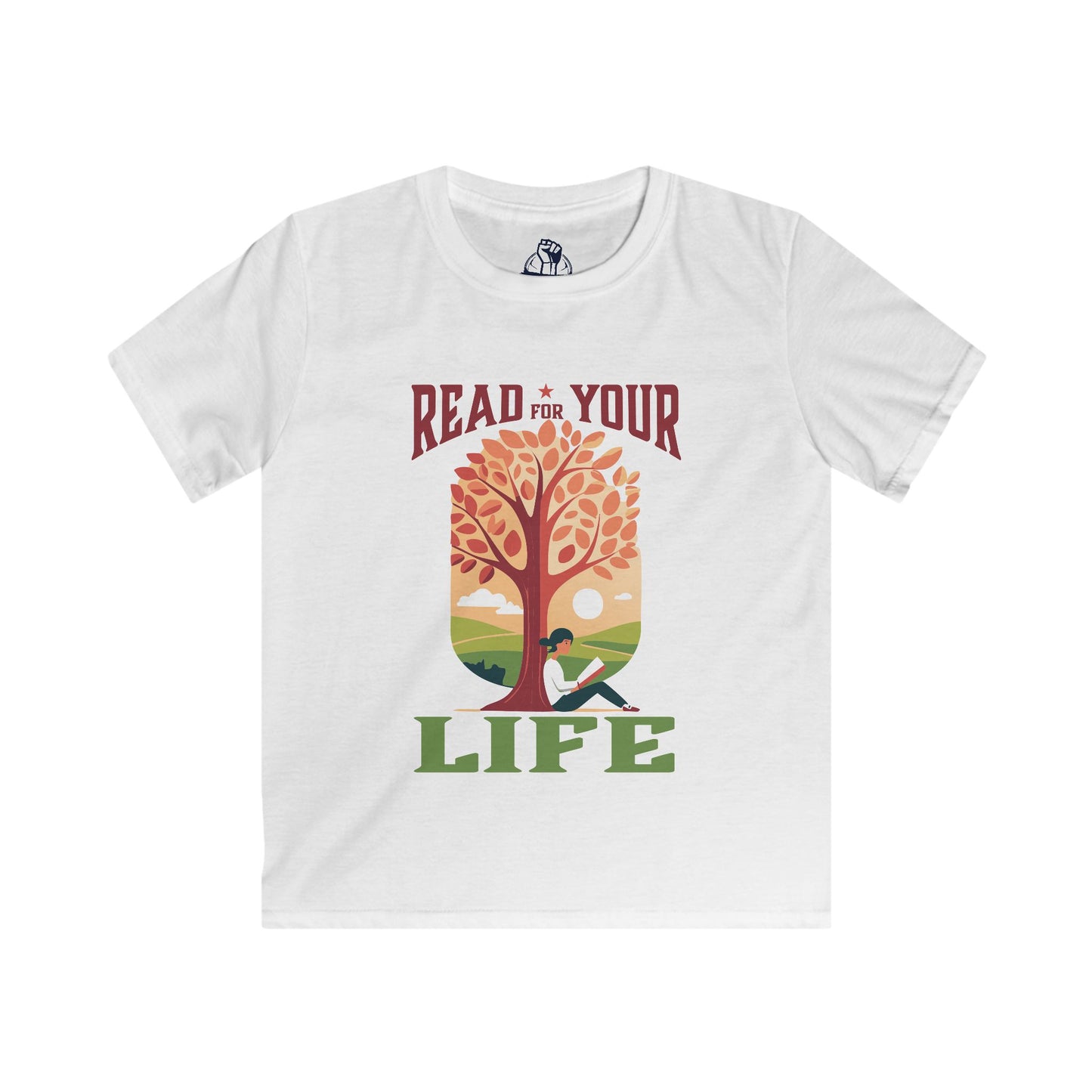 Read For Your Life - Kids Softstyle Tee