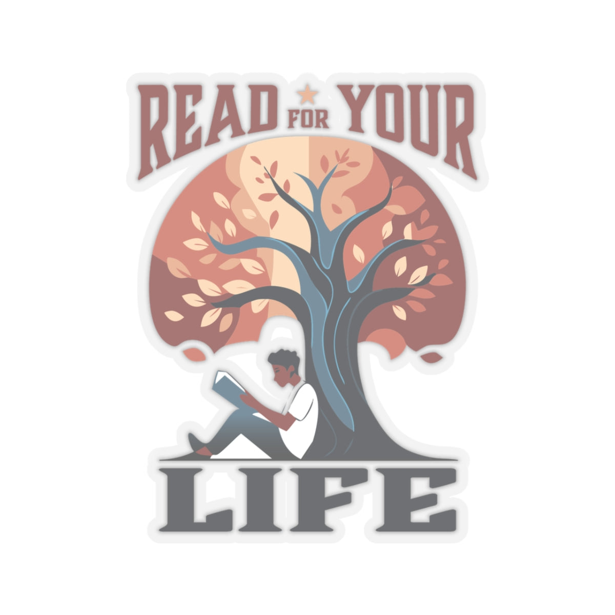 Read For Your Life Alt - Kiss-Cut Stickers