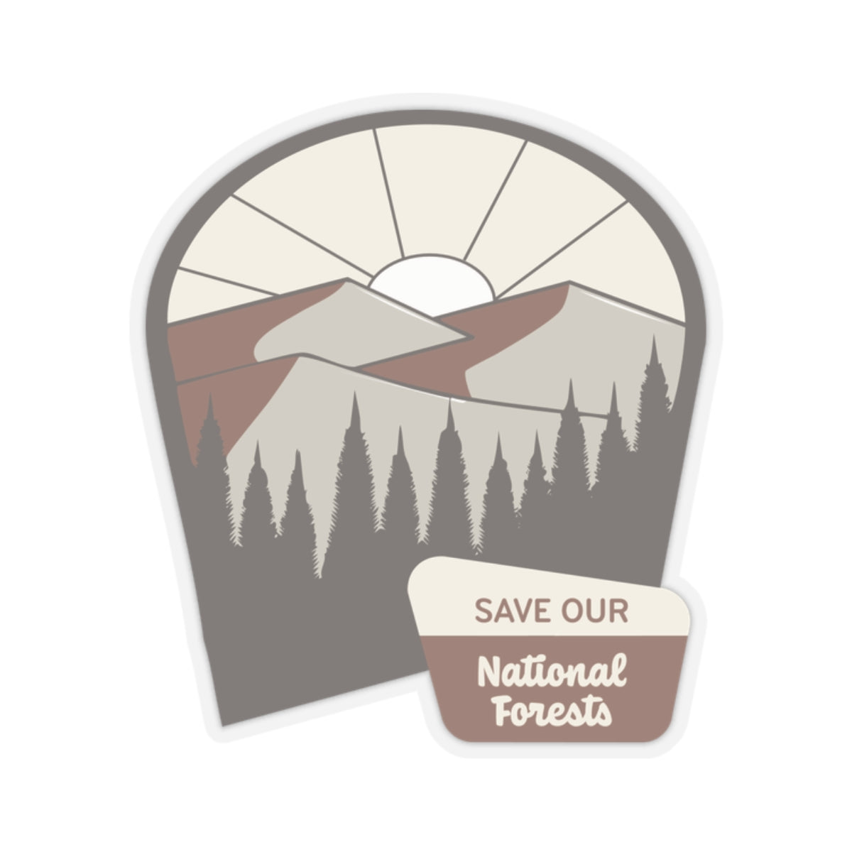 Save Our National Forests - Kiss-Cut Stickers