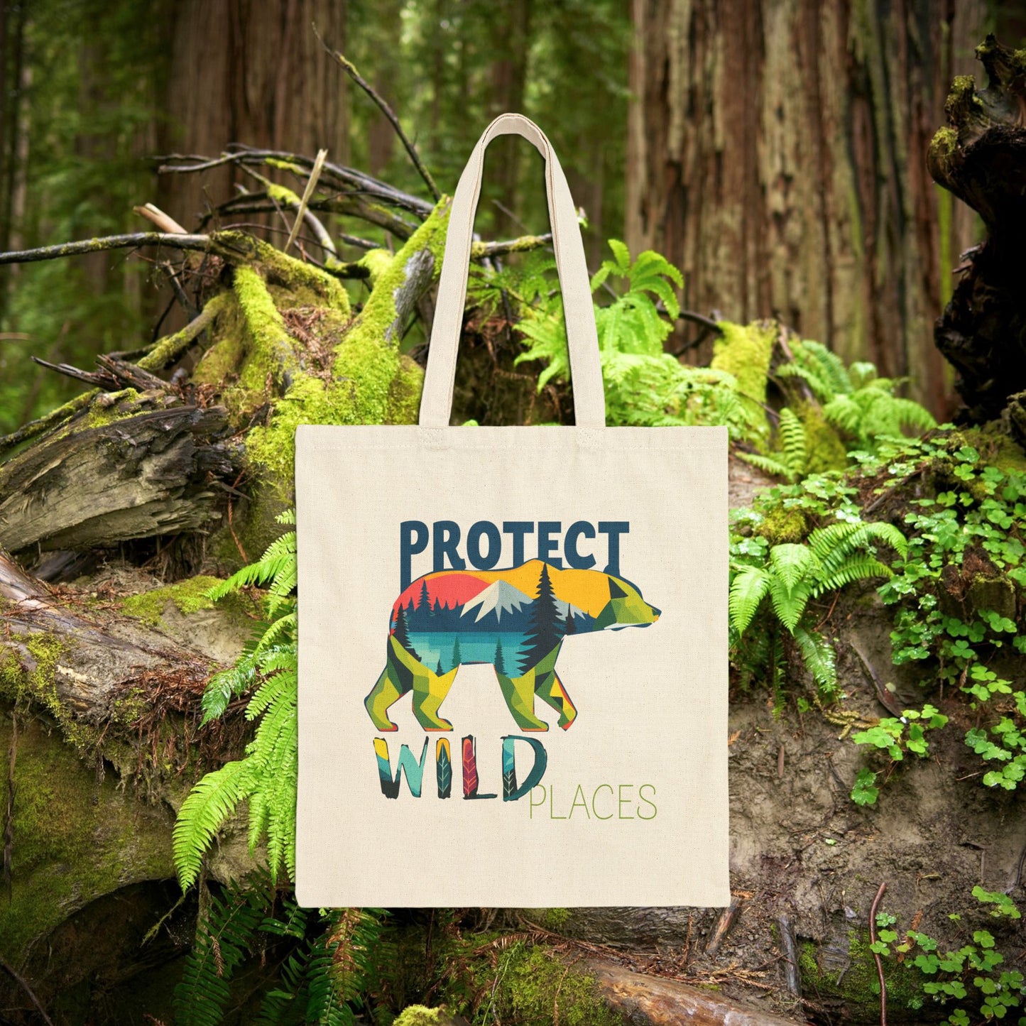 Protect Wild Places - Cotton Canvas Tote Bag
