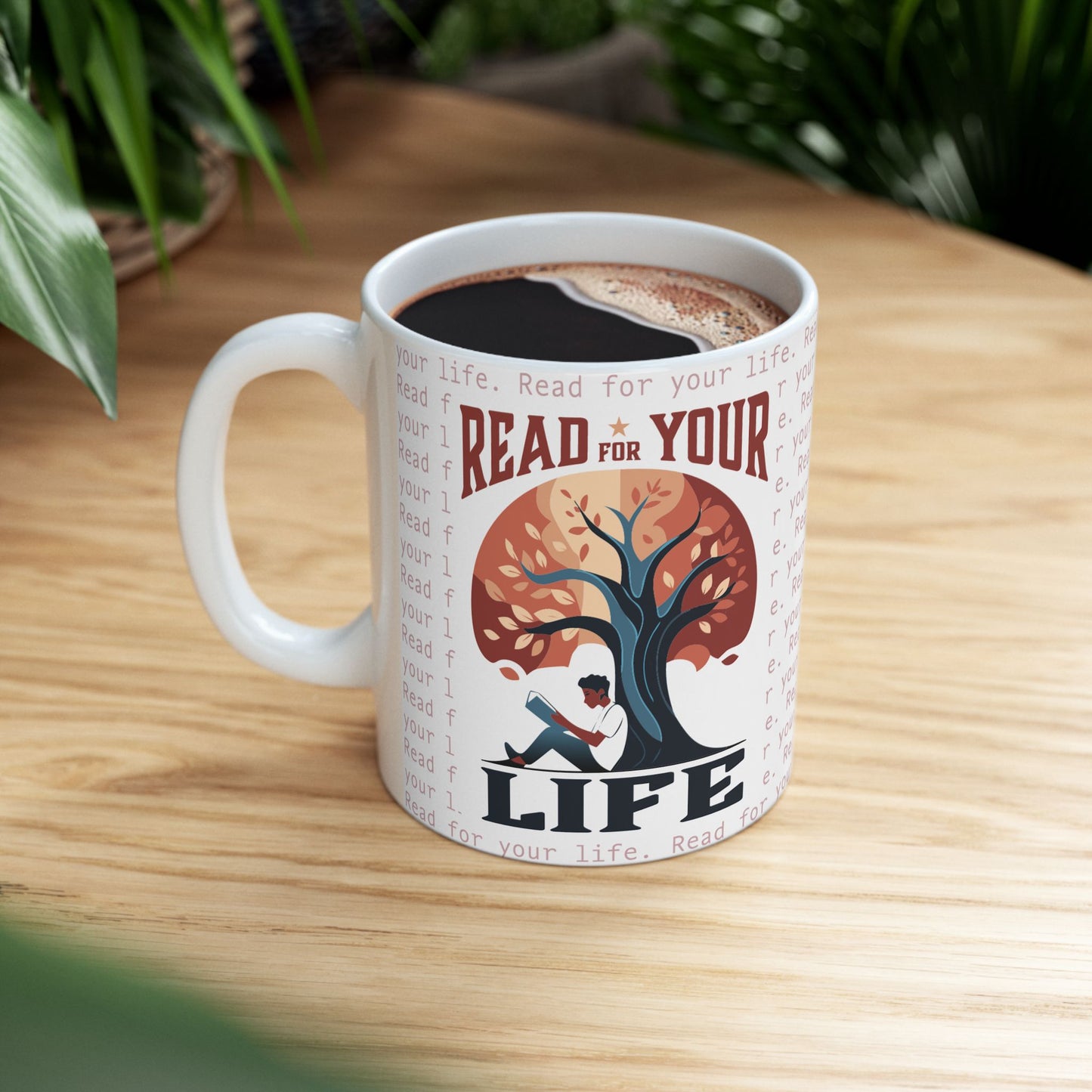 Read for Your Life Alt - Ceramic Mug, (11oz, 15oz)