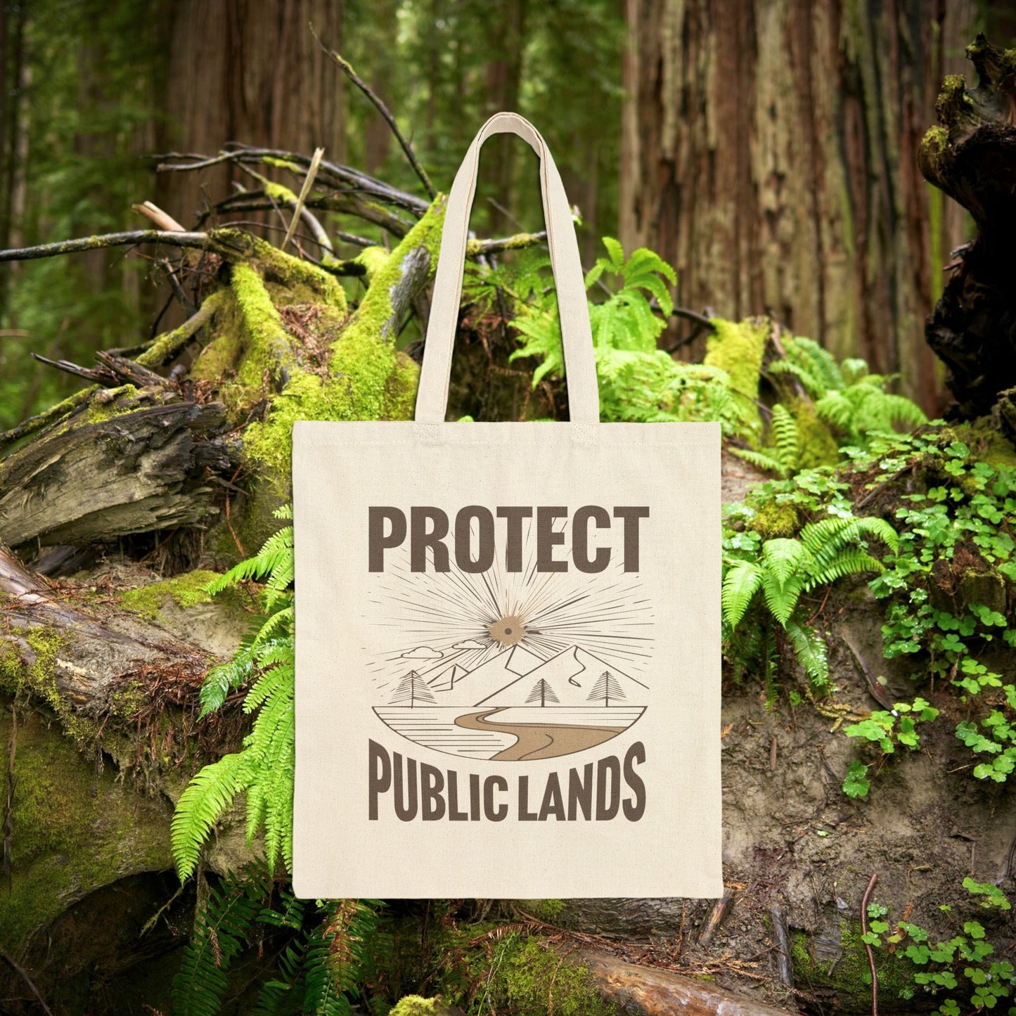Protect Public Lands - Cotton Canvas Tote Bag