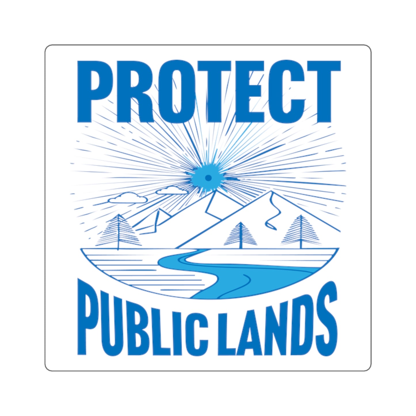 Protect Public Lands - Square Stickers
