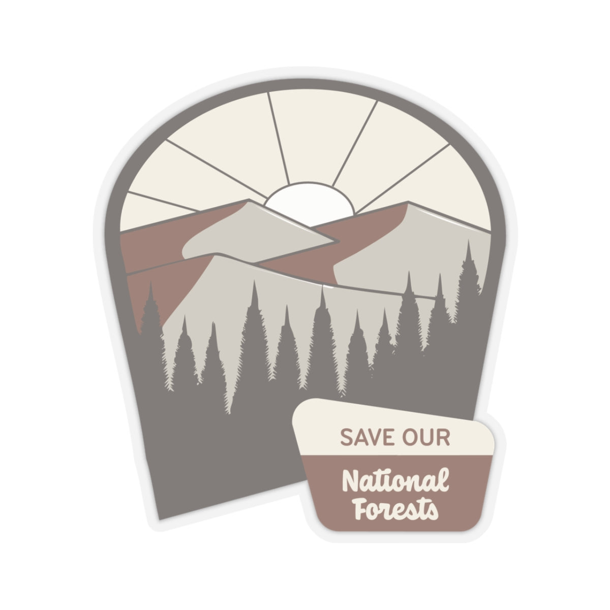 Save Our National Forests - Kiss-Cut Stickers