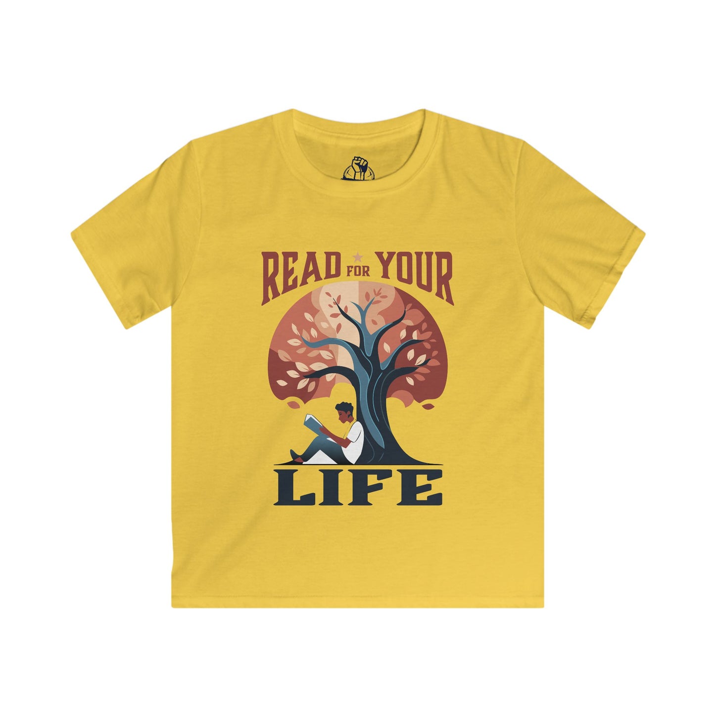 Read For Your Life Alt - Kids Softstyle Tee