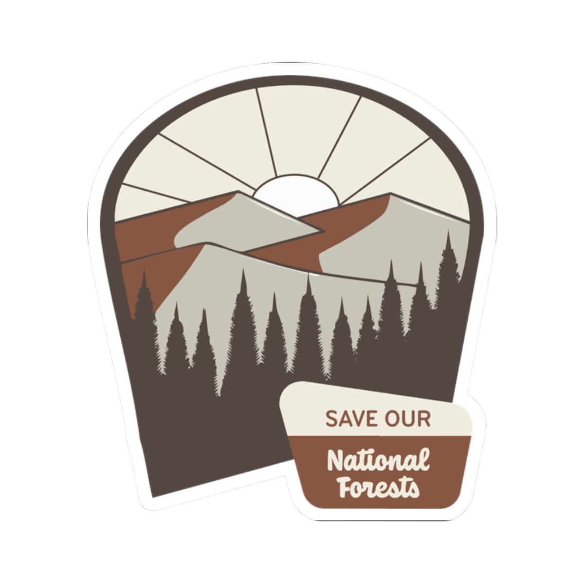 Save Our National Forests - Kiss-Cut Stickers