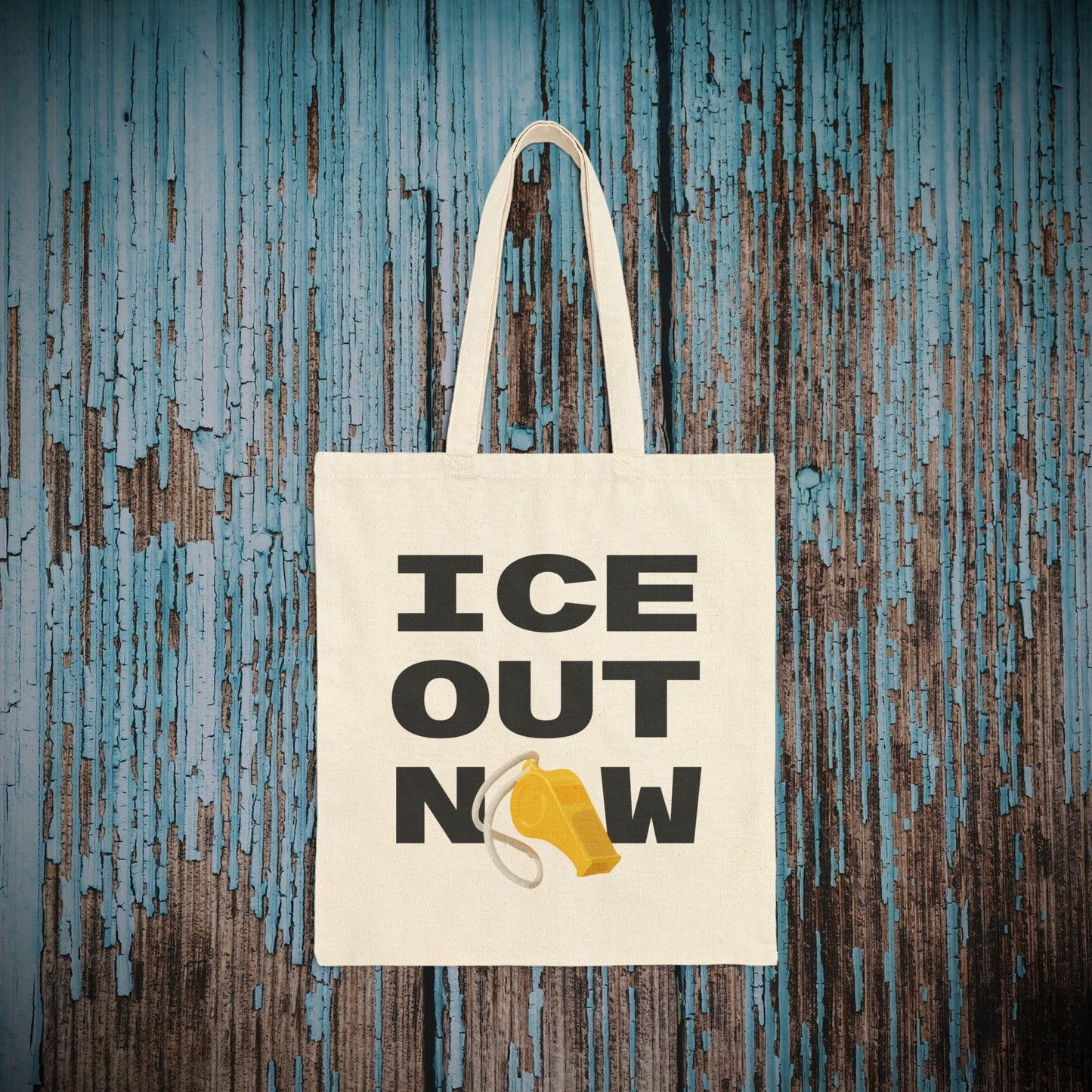 ICE Out Now - Cotton Canvas Tote Bag