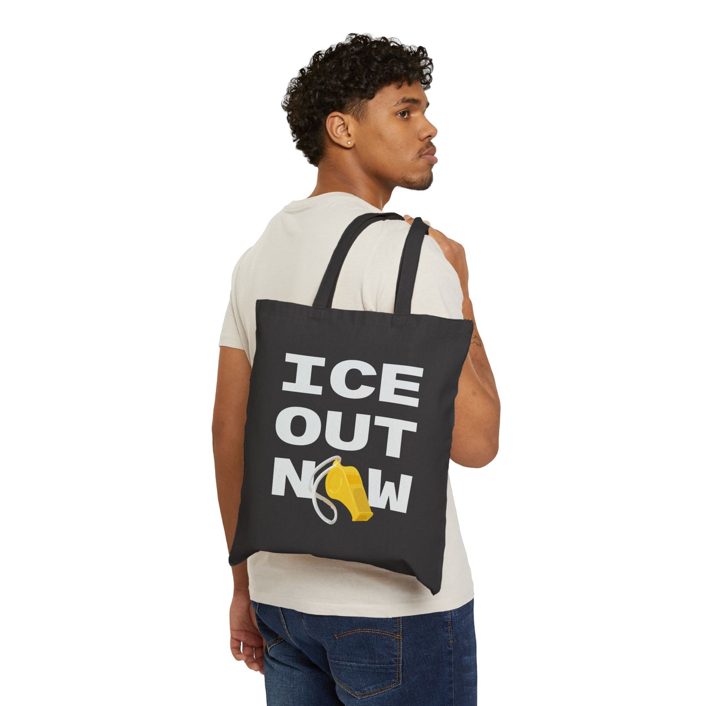 ICE Out Now - Cotton Canvas Tote Bag