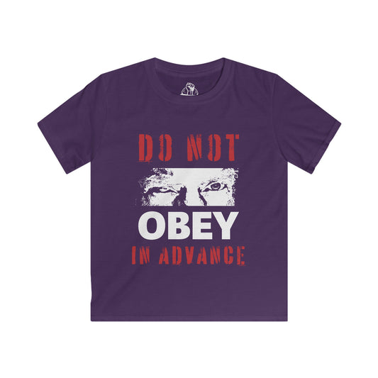 Do Not Obey in Advance - Kids Softstyle Tee