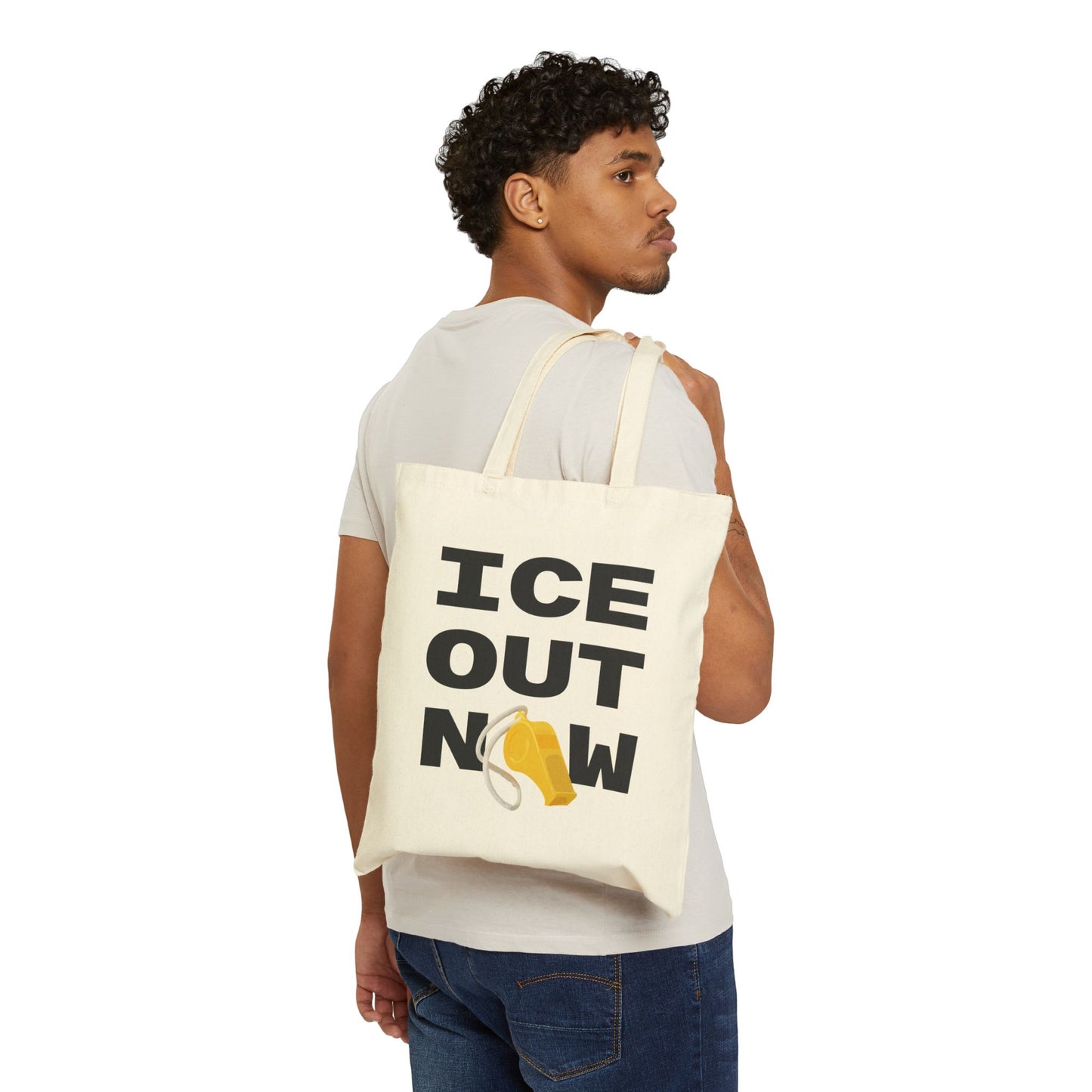 ICE Out Now - Cotton Canvas Tote Bag